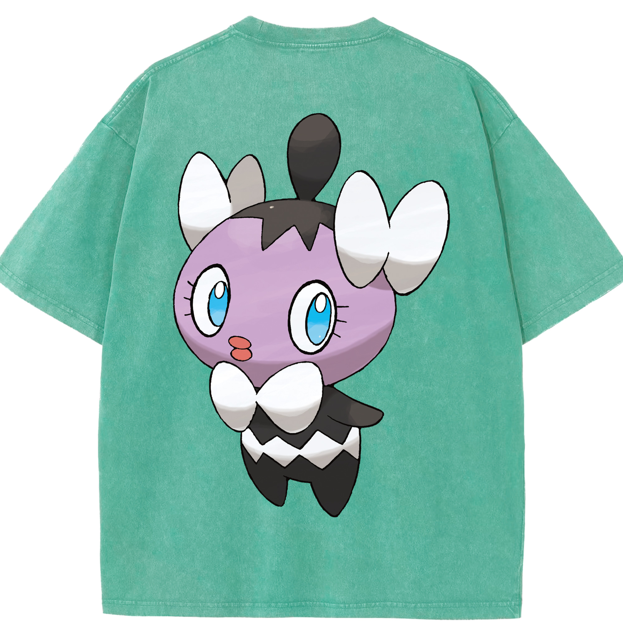 （画像用） ポケットモンスター Pokémon 綿100% ヴィンテージ風 半袖Tシャツ（背面プリント）